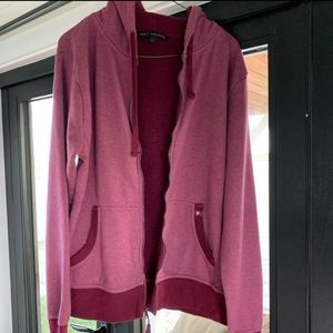 XL Pact Maroon Organic Cotton Zip Up Hoodie